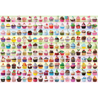 EUROGRAPHICS Puzzle Farebné tortičky (Cupcakes) 2000 dielikov