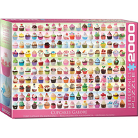EUROGRAPHICS Puzzle Farebné tortičky (Cupcakes) 2000 dielikov