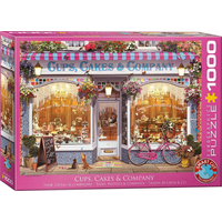 EUROGRAPHICS Puzzle Cukráreň Cups, Cakes & Company 1000 dielikov
