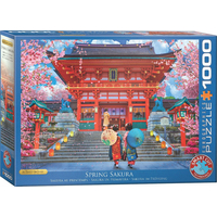 EUROGRAPHICS Puzzle Jarná sakura 1000 dielikov