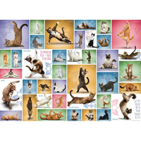 EUROGRAPHICS Puzzle Mačacia joga 1000 dielikov