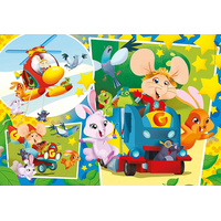 CLEMENTONI Puzzle Myšiak Gigio MAXI 104 dielikov