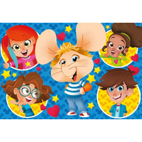 CLEMENTONI Puzzle Myšiak Gigio MAXI 24 dielikov