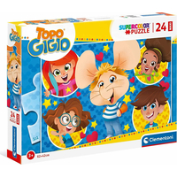 CLEMENTONI Puzzle Myšiak Gigio MAXI 24 dielikov