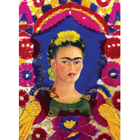 EUROGRAPHICS Puzzle Portrét Frídy Kahlo v ráme 1000 dielikov