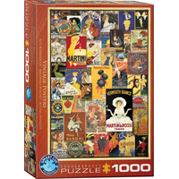 EUROGRAPHICS Puzzle Staré plagáty 1000 dielikov