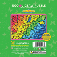 EUROGRAPHICS Puzzle v plechovej krabičke Motýlia dúha 1000 dielikov