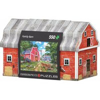 EUROGRAPHICS Puzzle v plechovej krabičke Rodinný statok 550 dielikov
