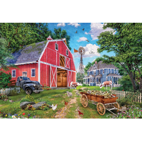 EUROGRAPHICS Puzzle v plechovej krabičke Rodinný statok 550 dielikov