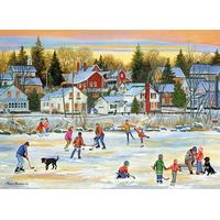 EUROGRAPHICS Puzzle Večerné korčuľovanie 1000 dielikov