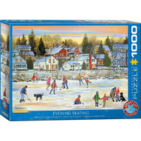EUROGRAPHICS Puzzle Večerné korčuľovanie 1000 dielikov