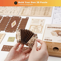 ROBOTIME Rolife 3D drevené puzzle Akordeón 156 dielikov