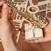 ROBOTIME Rolife 3D drevené puzzle Saxofón 136 dielikov