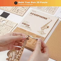 ROBOTIME Rolife 3D drevené puzzle Saxofón 136 dielikov