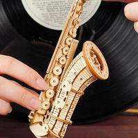 ROBOTIME Rolife 3D drevené puzzle Saxofón 136 dielikov