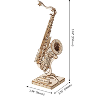 ROBOTIME Rolife 3D drevené puzzle Saxofón 136 dielikov