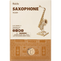 ROBOTIME Rolife 3D drevené puzzle Saxofón 136 dielikov