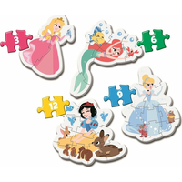 CLEMENTONI Moje prvé puzzle Disney princeznej 4v1 (3,6,9,12 dielikov)