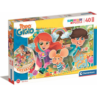 CLEMENTONI Obrie podlahové puzzle Myšiak Gigio 40 dielikov