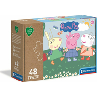 CLEMENTONI Play For Future Puzzle Prasiatko Peppa 3x48 dielikov