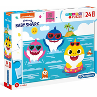 CLEMENTONI Puzzle Baby Shark MAXI 24 dielikov