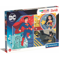 CLEMENTONI Puzzle DC Comics 3x48 dielikov