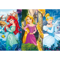 CLEMENTONI Puzzle Disney princeznej: Ariel, Locika a Popoluška MAXI 60 dielikov