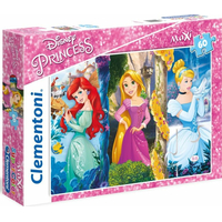 CLEMENTONI Puzzle Disney princeznej: Ariel, Locika a Popoluška MAXI 60 dielikov