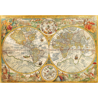 CLEMENTONI Puzzle Historická mapa sveta 2000 dielikov