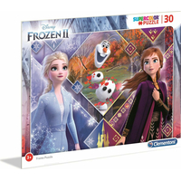 CLEMENTONI Puzzle Ľadové kráľovstvo 2: Sestry s Olafom 30 dielikov