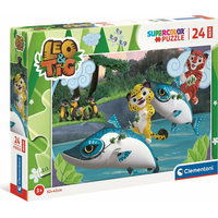 CLEMENTONI Puzzle Leo a Tig na vode MAXI 24 dielikov