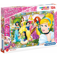 CLEMENTONI Puzzle s drahokamami Zábava s Disney princeznami 104 dielikov