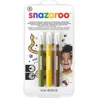 SNAZAROO Štetce Brush Pen s farbami na tvár - Džungľa