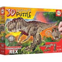 EDUCA 3D puzzle T-Rex 82 dielikov