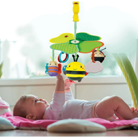 CLEMENTONI BABY Kolotoč so zvieratkami s klipom na zavesenie