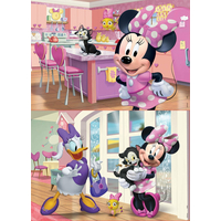 EDUCA Drevené puzzle Minnie 2x25 dielikov