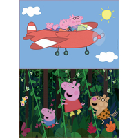 EDUCA Drevené puzzle Prasiatko Peppa 2x16 dielikov