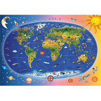 DINO Puzzle Mapa sveta XL 300 dielikov