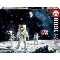 EDUCA Puzzle Prví muži na Mesiaci 1000 dielikov