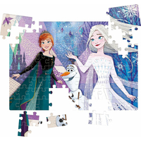 CLEMENTONI Puzzle s drahokamami Ľadové kráľovstvo 2: Sestry 104 dielikov