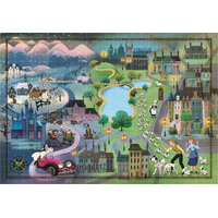 CLEMENTONI Puzzle Story Maps: 101 dalmatíncov 1000 dielikov