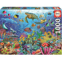 EDUCA Puzzle Korytnačky v tropickej fantázii 1000 dielikov