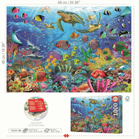 EDUCA Puzzle Korytnačky v tropickej fantázii 1000 dielikov