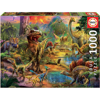 EDUCA Puzzle Územie dinosaurov 1000 dielikov