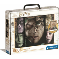CLEMENTONI Puzzle v kufríku Harry Potter: Tváre kúzelníkov 1000 dielikov
