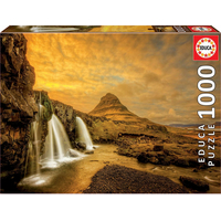 EDUCA Puzzle Vodopád Kirkjufell, Island 1000 dielikov