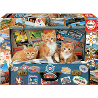 EDUCA Puzzle Scestované mačiatka 200 dielikov
