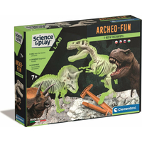 CLEMENTONI Science&Play ArcheoFun: T-Rex + Triceratops
