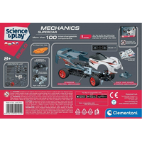 CLEMENTONI Science&Play Mechanické laboratórium: Závodné auto Supercar