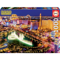 EDUCA Svietiace puzzle Las Vegas 1000 dielikov